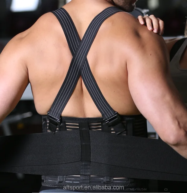 shoulder straps waist lumbar support belt for lower back pain