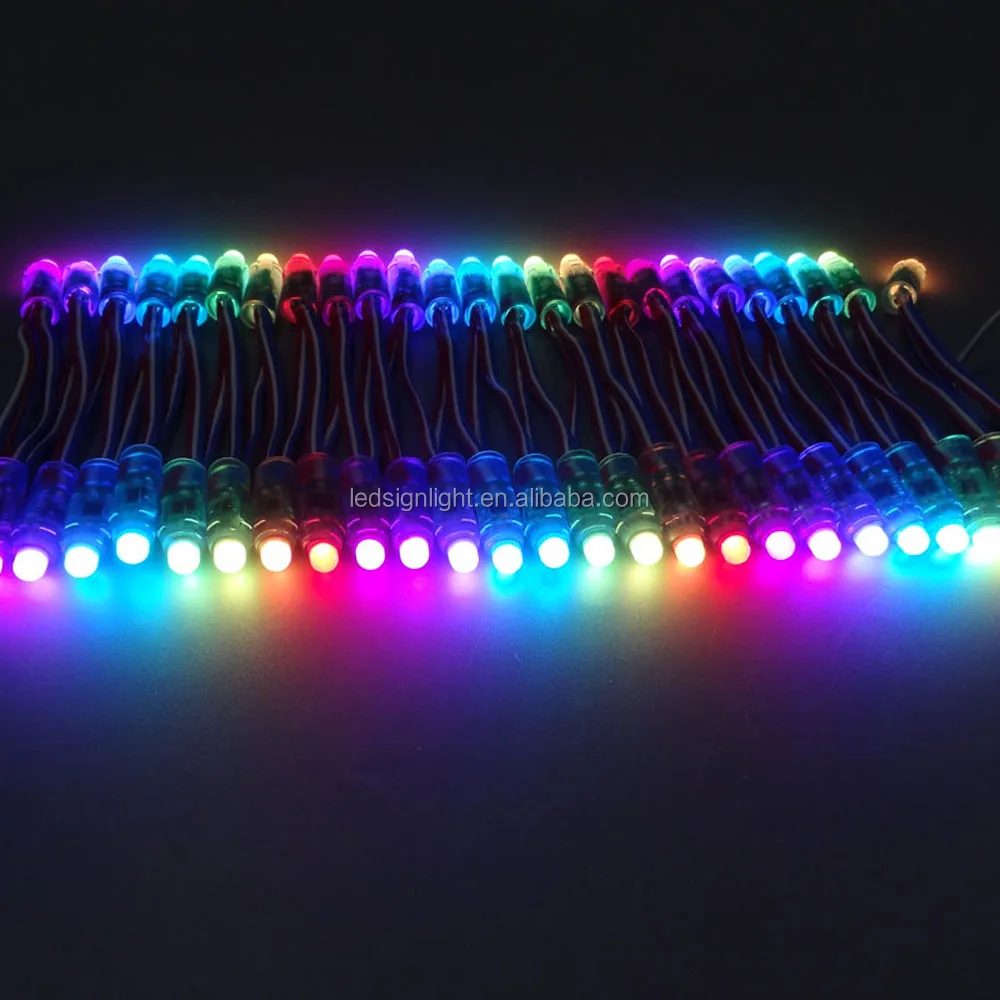 12mm WS2811 Full Color LED Pixel Light Module DC 5V input IP68 waterproof RGB color WS 2811 IC