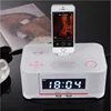 A8i Dual USB Clock Wireless Speaker Multiple docking station for play charging for ipod/iphone/ipad
