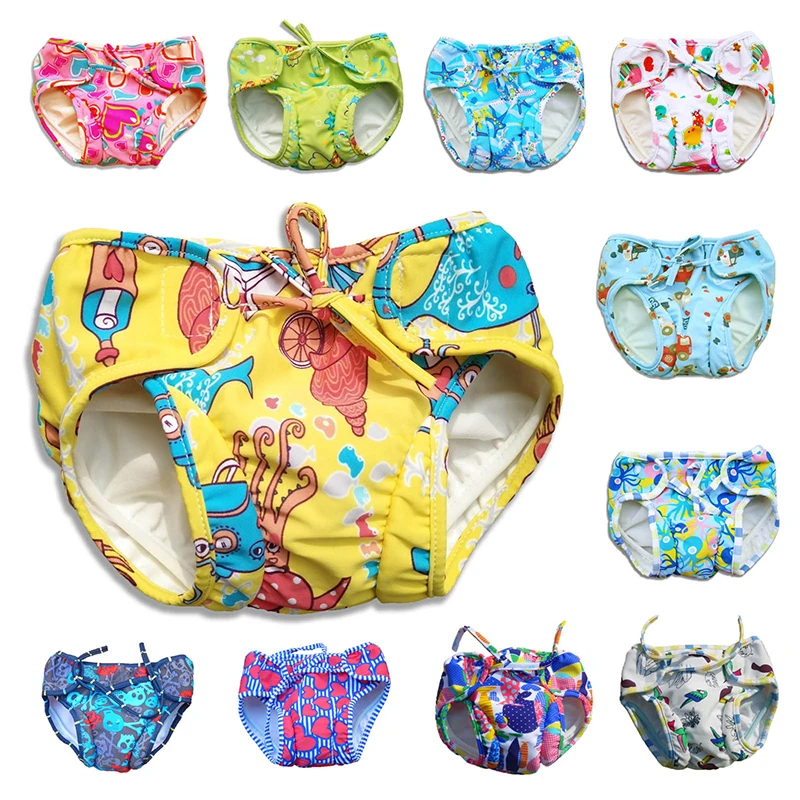 Hot Sale Baby Cartoon Nylon Adjustable Swimming Diaper Buy Breathable