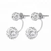 Crystal Ball Earrings Stud Sterling Silver Jewelry Rhodium Plated Shambhala Earring