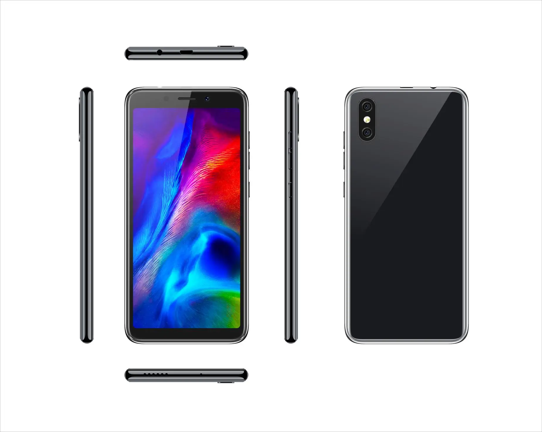 5 英寸触摸屏展讯四核安卓 gps 解锁月 g 低端智能手机