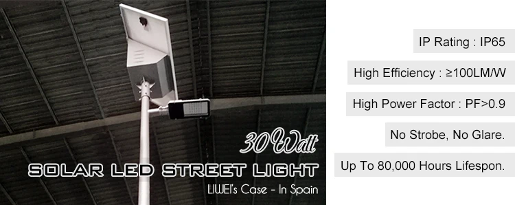 Anti-theft Battery On The Top 12V DC 60W Solar LED Street Light Price