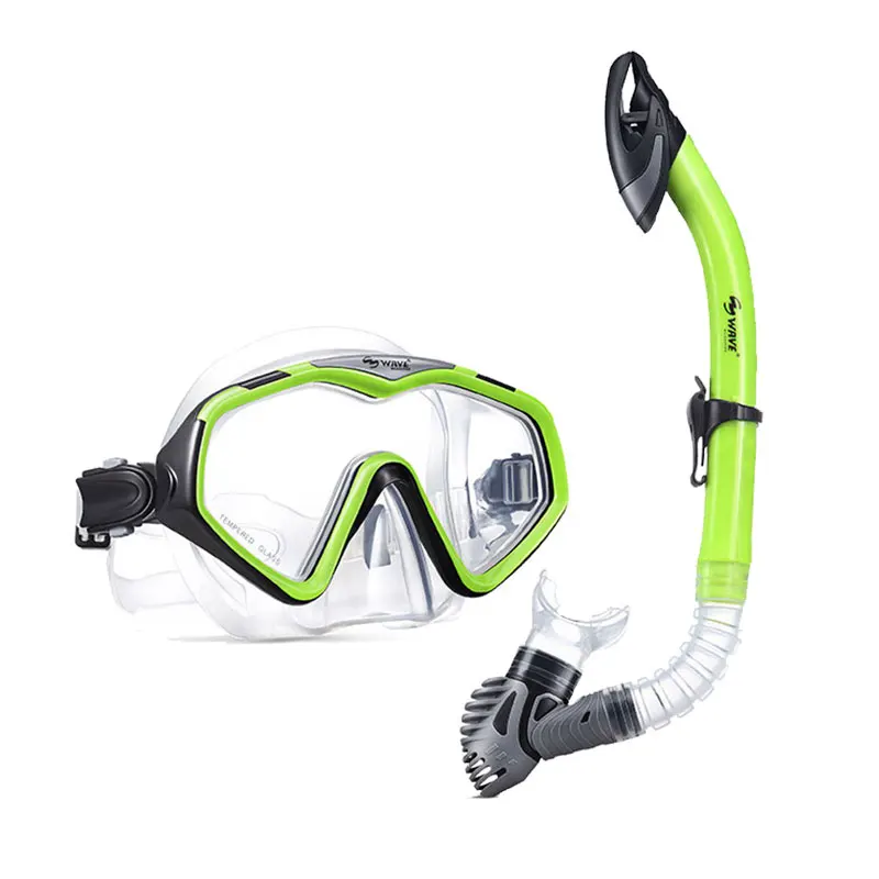 

Wholesale professional adult diving mask and snorkel combo scuba diving gear, Blue,green,yellow,pink,purple etc