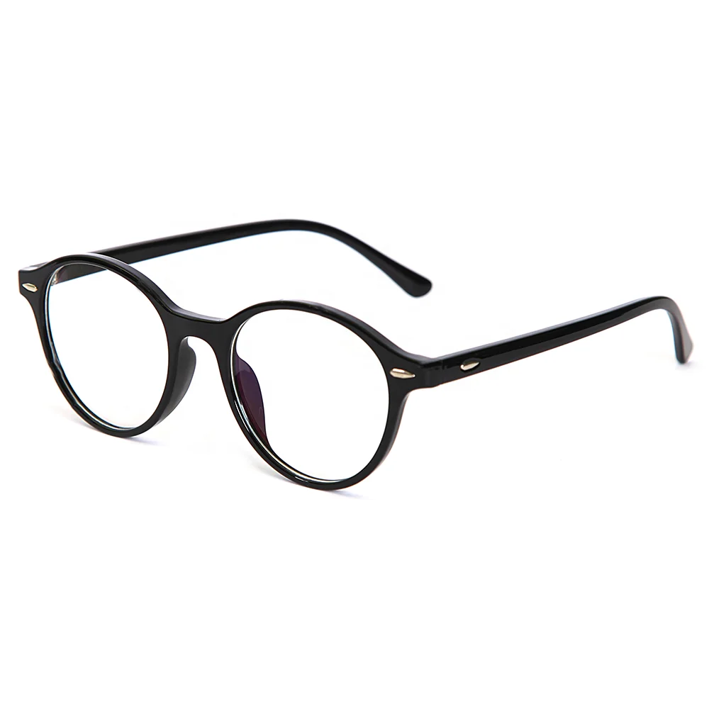 

Ready Stock 2019 Korea Style Men Women Black Round Shape Tr90 Optical Frame Glasses