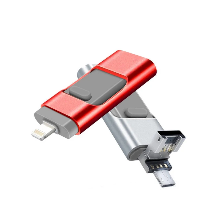 Multi Function iOS Android Usb Stick Otg Flash Drive 3 In 1 Usb Memory Stick - ANKUX.COM