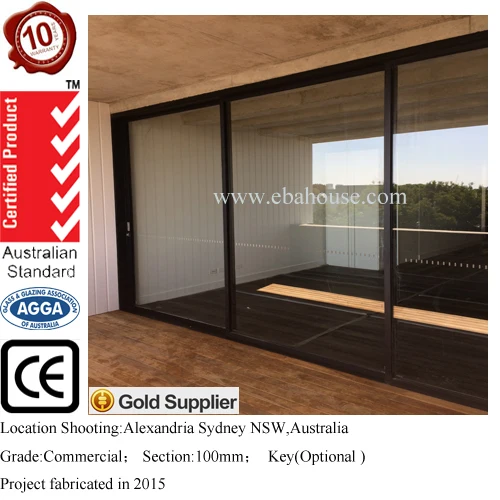 Aluminium Doors Exterior Glass Panel Garage Door Aluminum Sliding