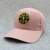Hot Pink Curved Bill 6 Panel Sport Baseball Caps With Logo Flat Embroidery