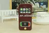 FL311 hot selling stand genuine dual window Sheepskin leather case for iphone 5s