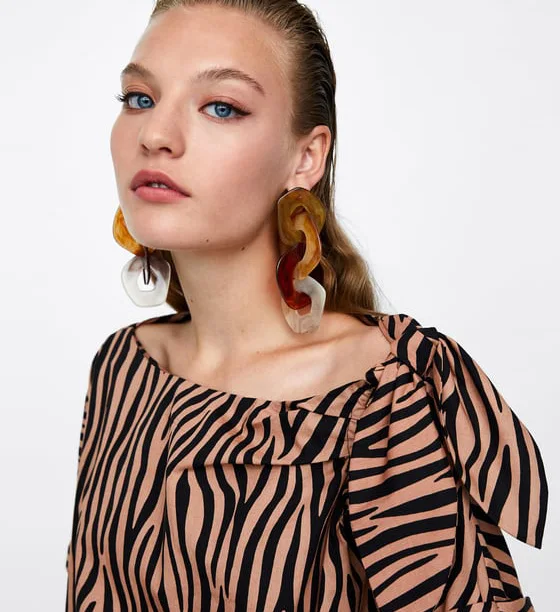

15881 Barlaycs Resin Acrylic Earrings dangle Wedding party Earrings Valentine gift girls, Colorful