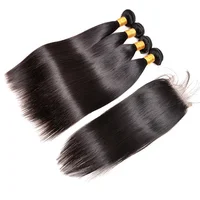 

peruvian hair and closure hair bundles raw virgin 10a grade peruvian human hair straight bundles and closure