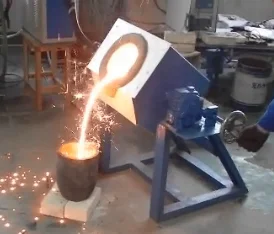 30 and 50 kg induction furnace for melting bronze