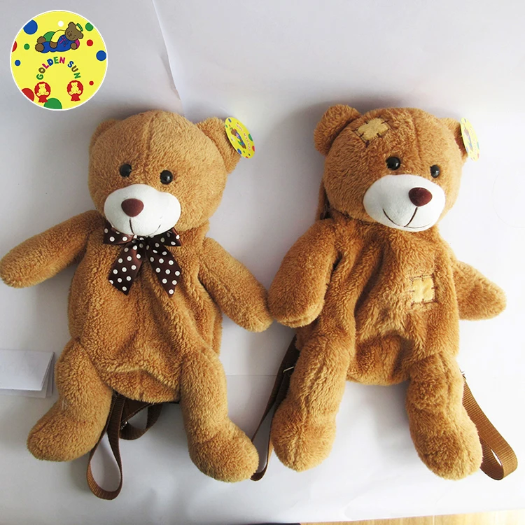 Teddy Bear Shape Children's Schoolbag Sold Well - Buy Plush Bag,Teddy ...