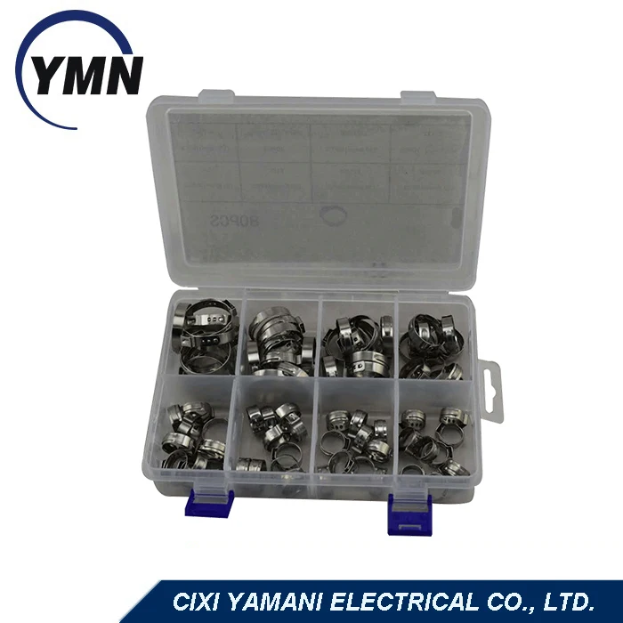 
Factory Price 304 Stainless steel Single Ear Stepless Clamp Kit 