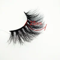 

Long hair 3D mink eyelashes Multi-layered Real 5D Mink Eyelashes 25mm Eyelashes