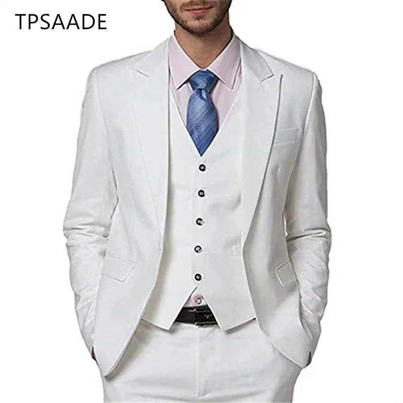 Elegant Wedding Groom Party Custom Made Men Suits 3 Pieces Wpy0017 ...