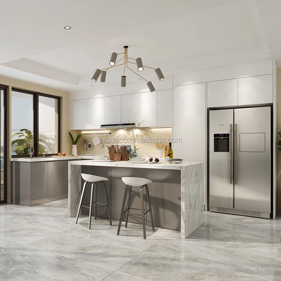 Ready To Assemble Modern Kitchen High Gloss Kitchen