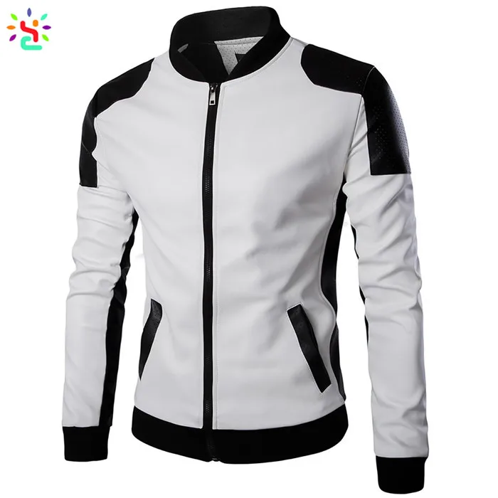 Pu Lederen Jassen Bomber Slim Fit Leren Jas Mannen Slim Fit Pu Lederen Jassen Bomber Slim Fit Leren Jas Mannen Slim Fit