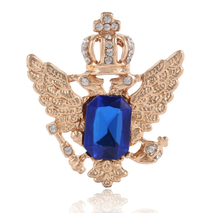 

Antique Popular Jewelry Pin King and Queen Rhinestone Crown Brooches