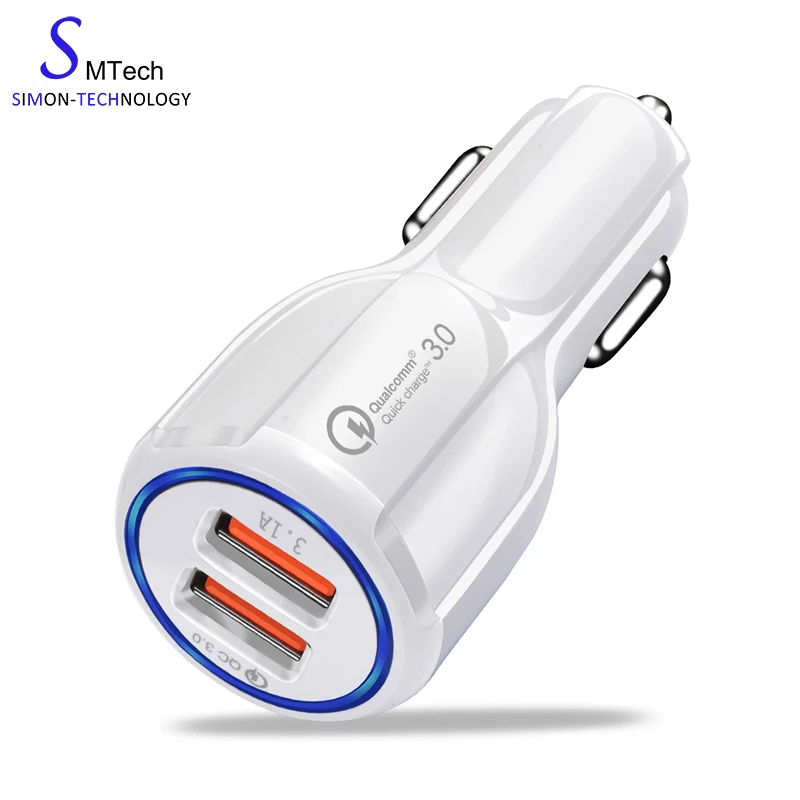 High quality usb charger, dual ports usb car charger for cell phone