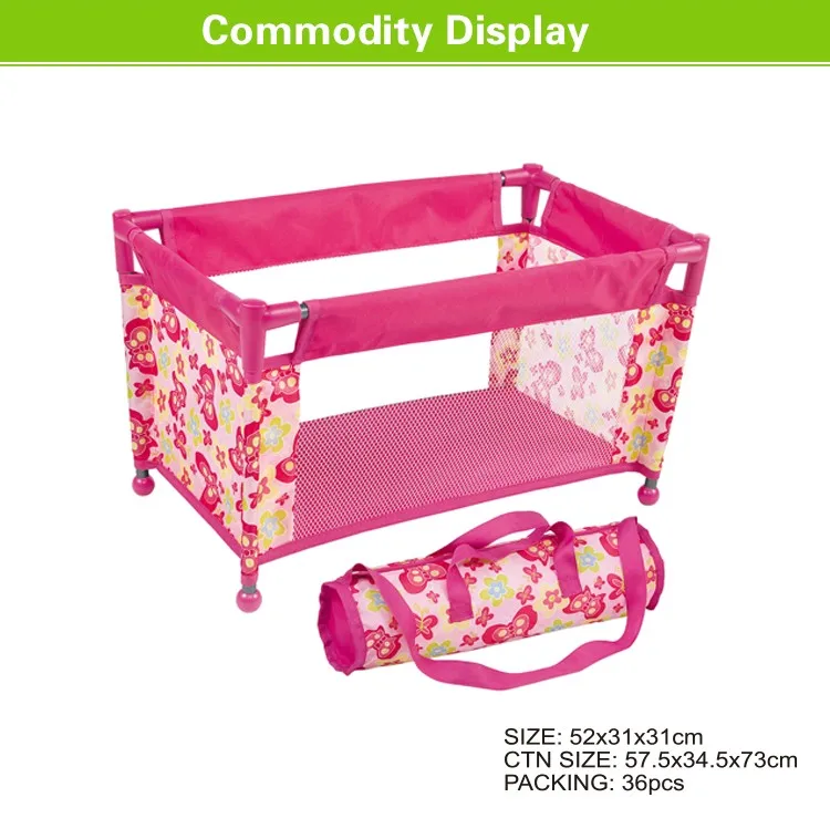 Ds024743 Factory Direct Sell China Toys Kids Plastic Pink Baby Toy Doll Bed Buy Dolls Bed,Baby