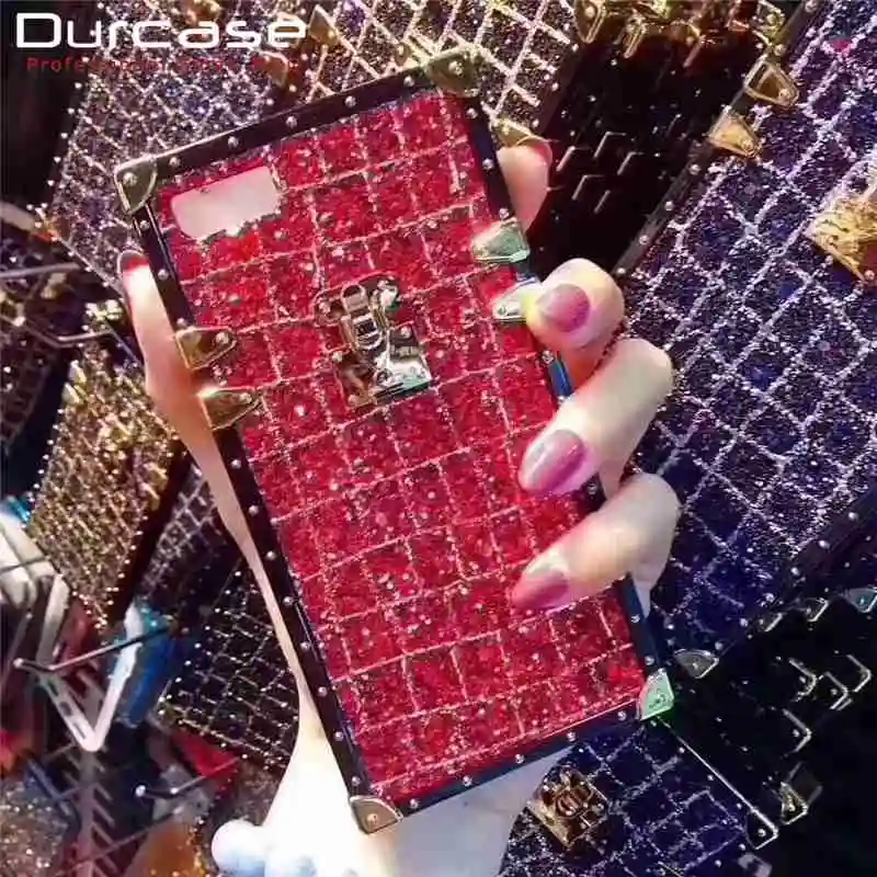 

Famous Brand Luxury Women Design Bling Diamond Pearl Cell Phone Case For iPhone X 8 8 7 7Plus TPU PC Metal Glitter Back Cover, Black+red;black;red;gold;rose gold;navy