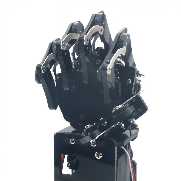 Right Hand Five Fingers Humanoid Robot Mechanical Arm Claw With Servos ...