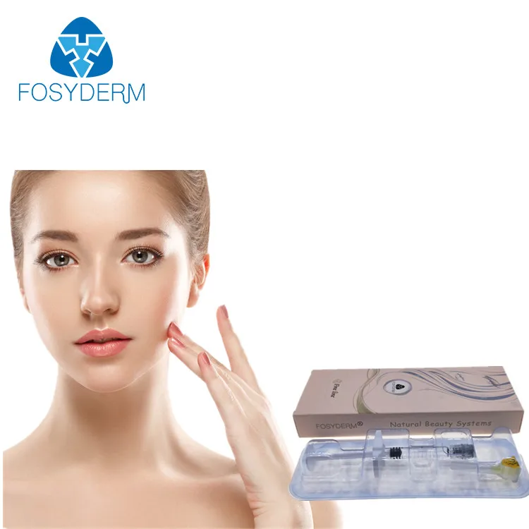 

Fosyderm Plastic Surgery Cross Linked Injectable Hyaluronic Acid Dermal Filler for Skin 1ml Injection, Transparent