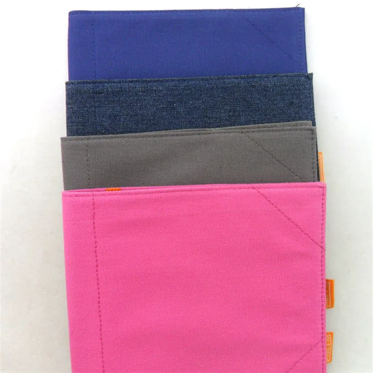 
hard printing logo cotton laptop case polyester fabric book cover 