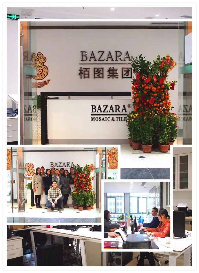 glass mix Stainless Steel hexagon mosaic