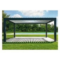 

Modern design white color surface finished customized size aluminum outdoor pergola