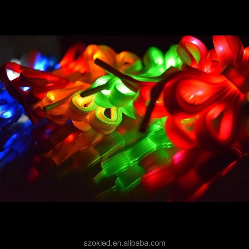 Cool LED Shoelaces Flash Light Up Glow Stick Strap Shoelaces Party Night US