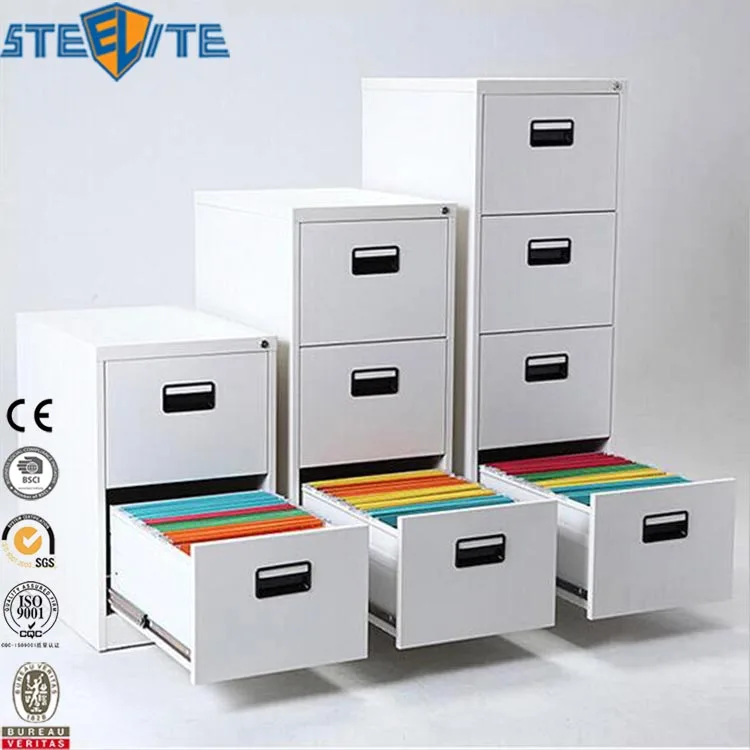 Office Furniture Vertical Steel 4 Drawer File Cabinet With Lock