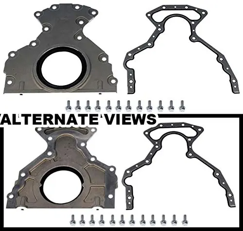 Bolt Kit Gasket APDTY 746629 Crankshaft Rear Main Seal With Housing Cover Replaces 12639250//12633579