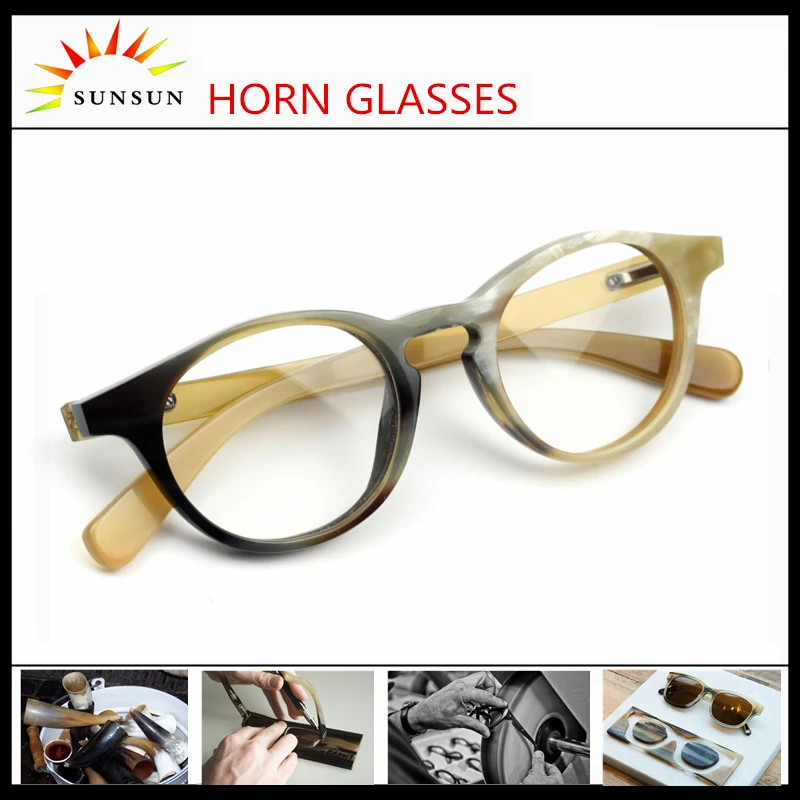 horn eyeglasses