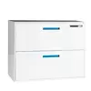 Colorful office furniture 2 drawer black metal lateral file cabinet