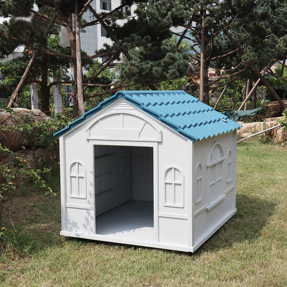 

Plastic big dog house large size waterproof, Green/blue/red