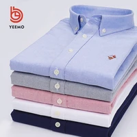 

Ready to ship wholesale shirts mens cotton plain oxford dress casual shirts with big size 4XL