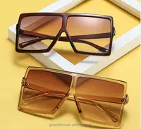 

2019 New Hot PC big frame rectangle women goggles hot sales Europe and the United States fashion sunglasses 1702