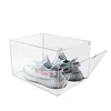 ODM-OEM factory direct custom clear perspex drop front shoe boxes insert drawer plexiglass shoe