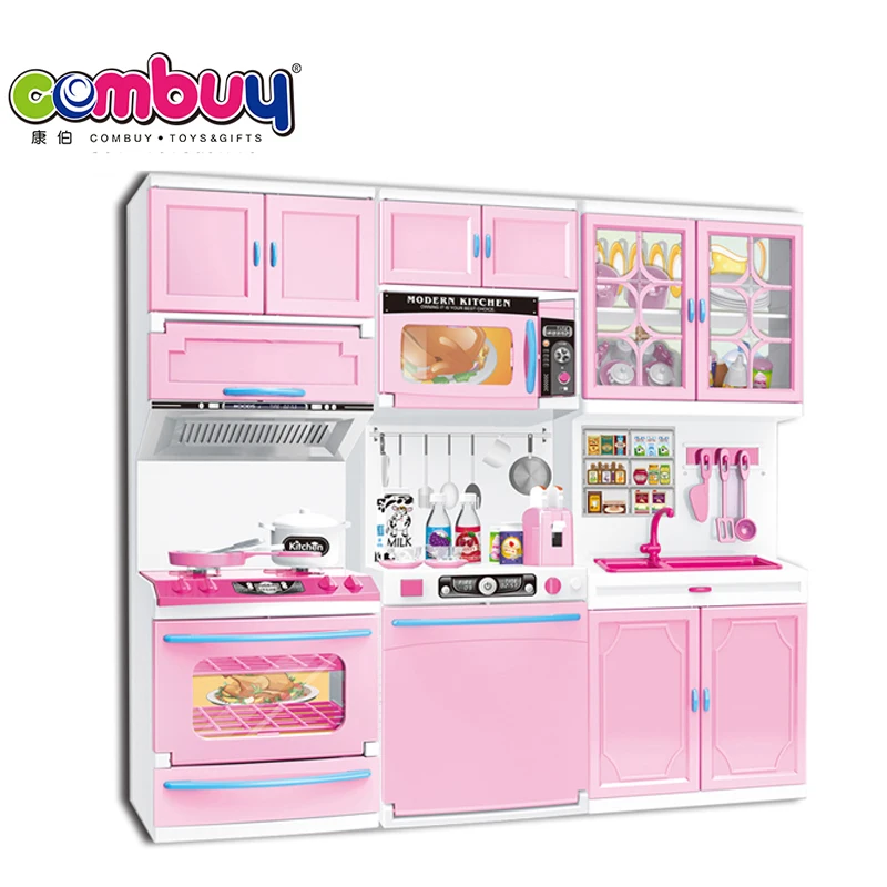 
Kids pretend play electric tableware toy kitchen for child 