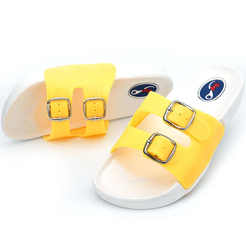 Birkenstock Shoes Find Deals On Line At Summer Slippers Beach Shoes Fashion Casual Birkenstock Soft Female Pink Yellow Mixed