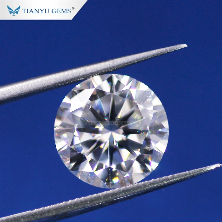 

Tianyu gems Wholesale Round Brilliant Cut Synthetic GH color White 0.6ct Moissanite Loose Stones