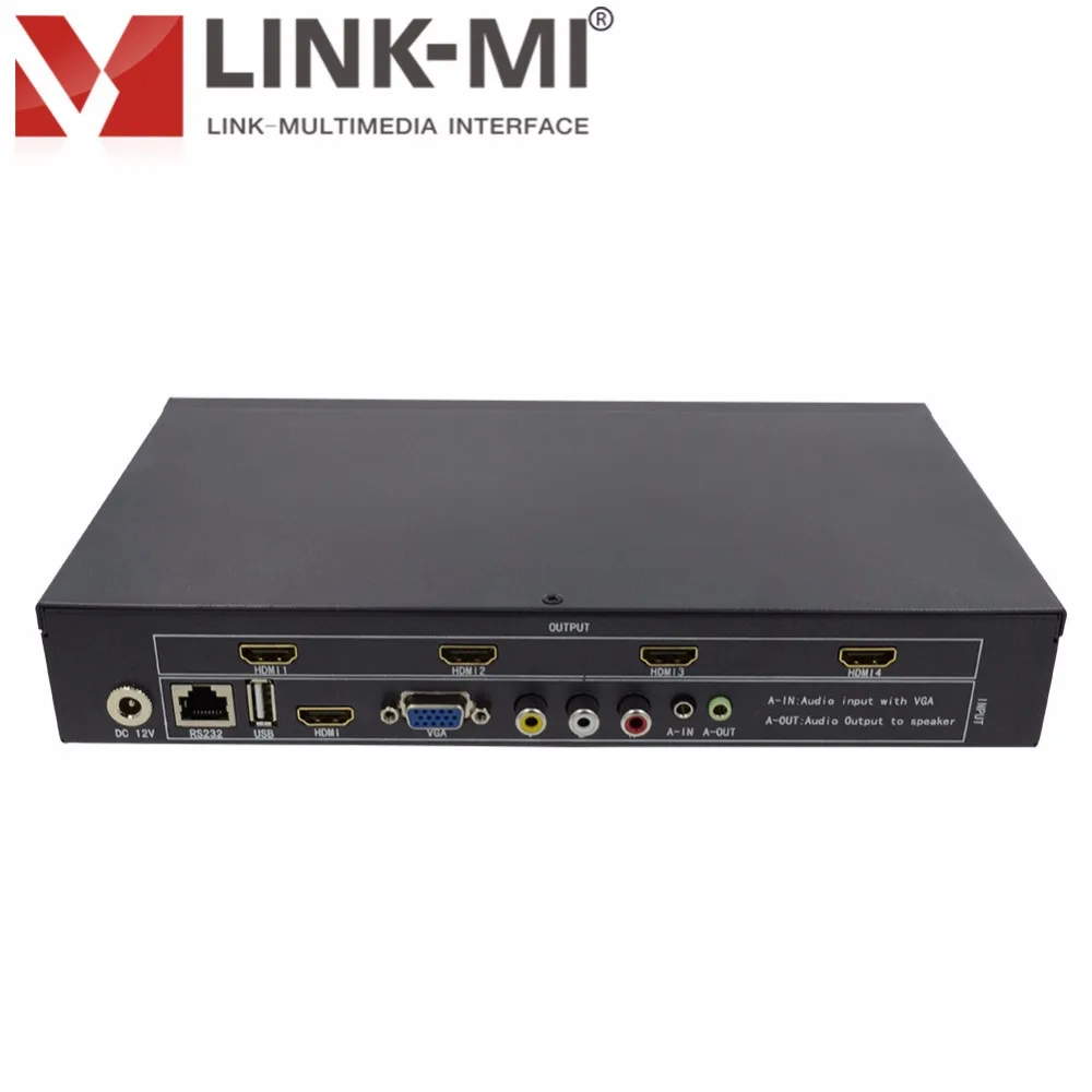 

LINK-MI OEM LM-TV04 DMI Video Wall Processor up to 1920x1080p, Black