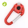 promotional Aluminium Alloy strong carabiner snap hook with led lights