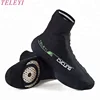 Outdoor sports Lycra protect waterproof warmer windproof dustproof Booties zipper Overshoes bike Cycling Shoe Cover