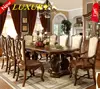 9005A-25-wooden dining table standard furniture dining room sets solid oak dining table set