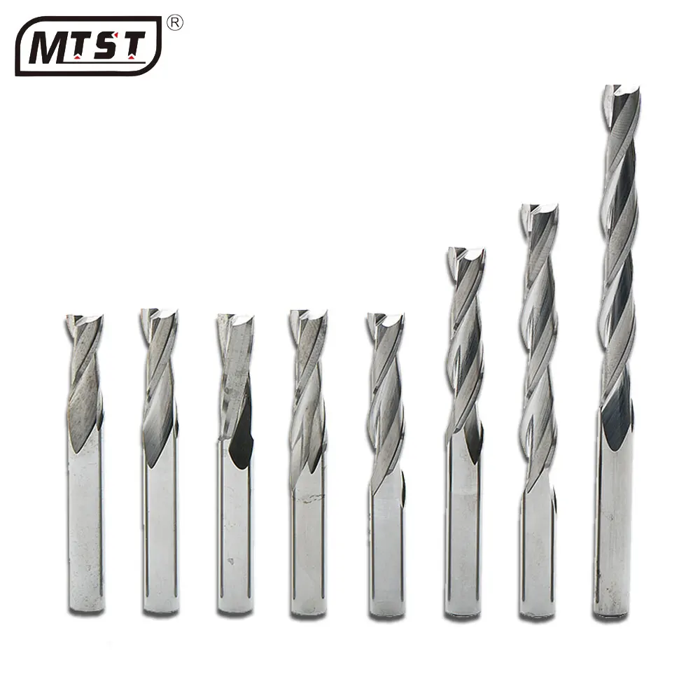 
3.175mm double flutes helix end milling cnc engraver carving wood carbide tools cutter 