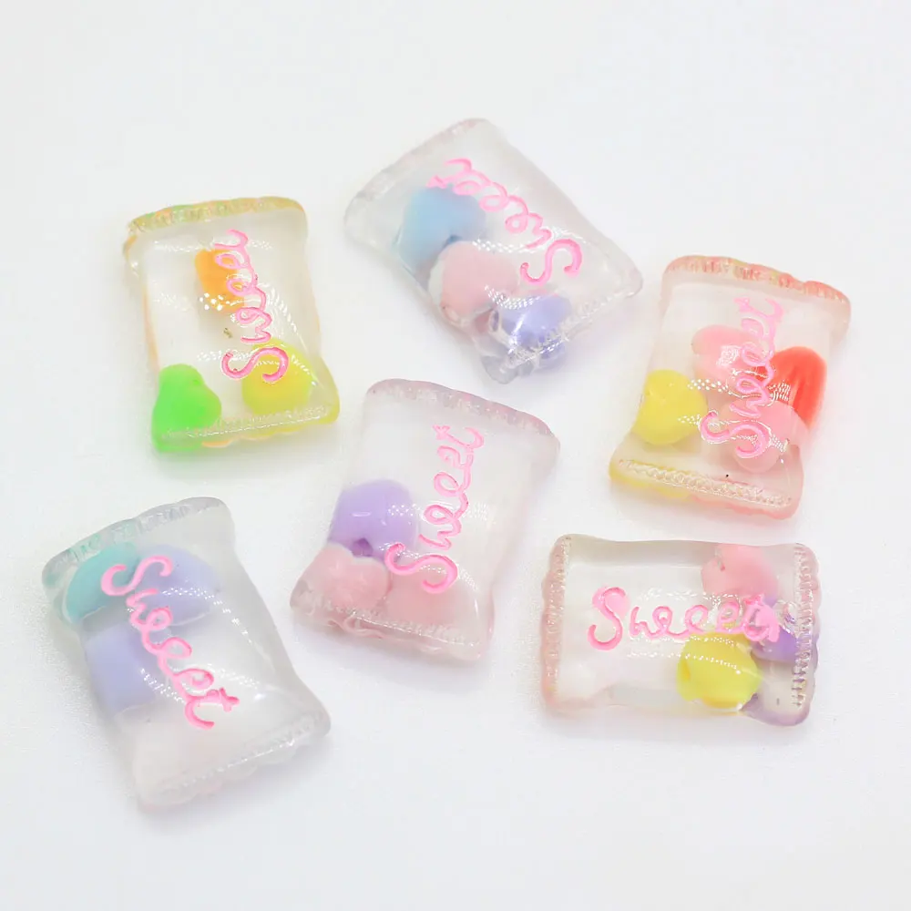

Cute 100PCS Resin Flatback Cabochon Sweet Candy Food Art Supply Decoration Charm Craft