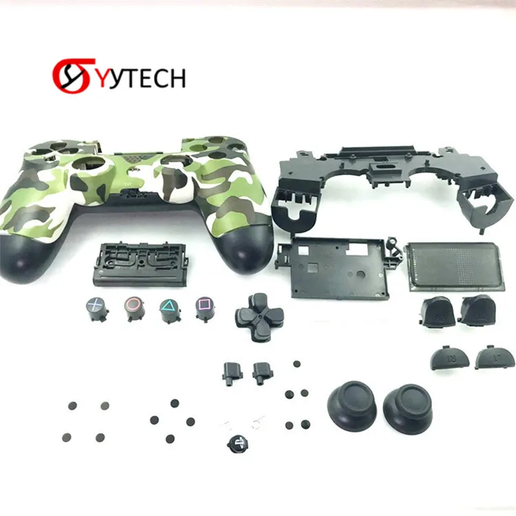 

SYYTECH Joystick Replacement Gamepad Shell Case Full Set Repair Parts Cover shell case For PS4 Slim Pro